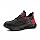 Loiston Chaussures de Sécurité Hommes Femme Basket de Sécurité Safety Shoes Chaussures de Travail Chaussure de Cuisine Chantier Rouge EU40