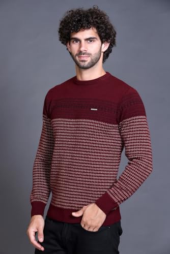 Image of GODFREY Full Sleeve Woolen Sweater for Man Winter Wear - Round Neck Pullover Regular Fit