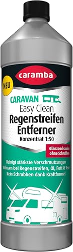 Caramba Caravan Easy Clean Regenstreifen Entferner, Außenreinigung von Wohnwagen und -mobilen, Entfernt auch Schmutz, Baumharz und mehr, 1 l