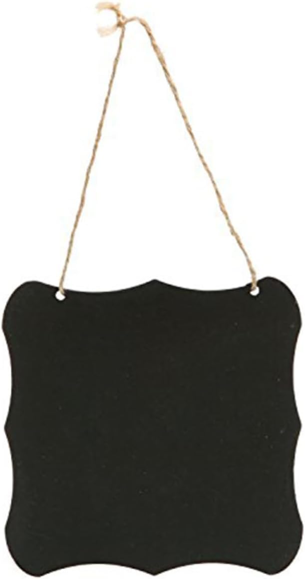 Set of 4 Vintage Style Wooden Hanging Message Chalkboards