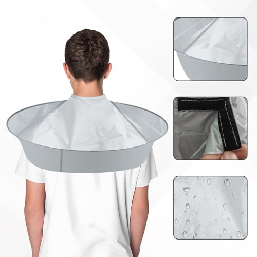 image for PKRFCJ 2 Pcs Hair Catcher for Haircuts, Haircut Cape, Foldable Hairdre