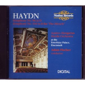 Symphonies 96 & 102 [Audio CD] Haydn; Fischer and Austro-Hungarian Haydn Orchestra