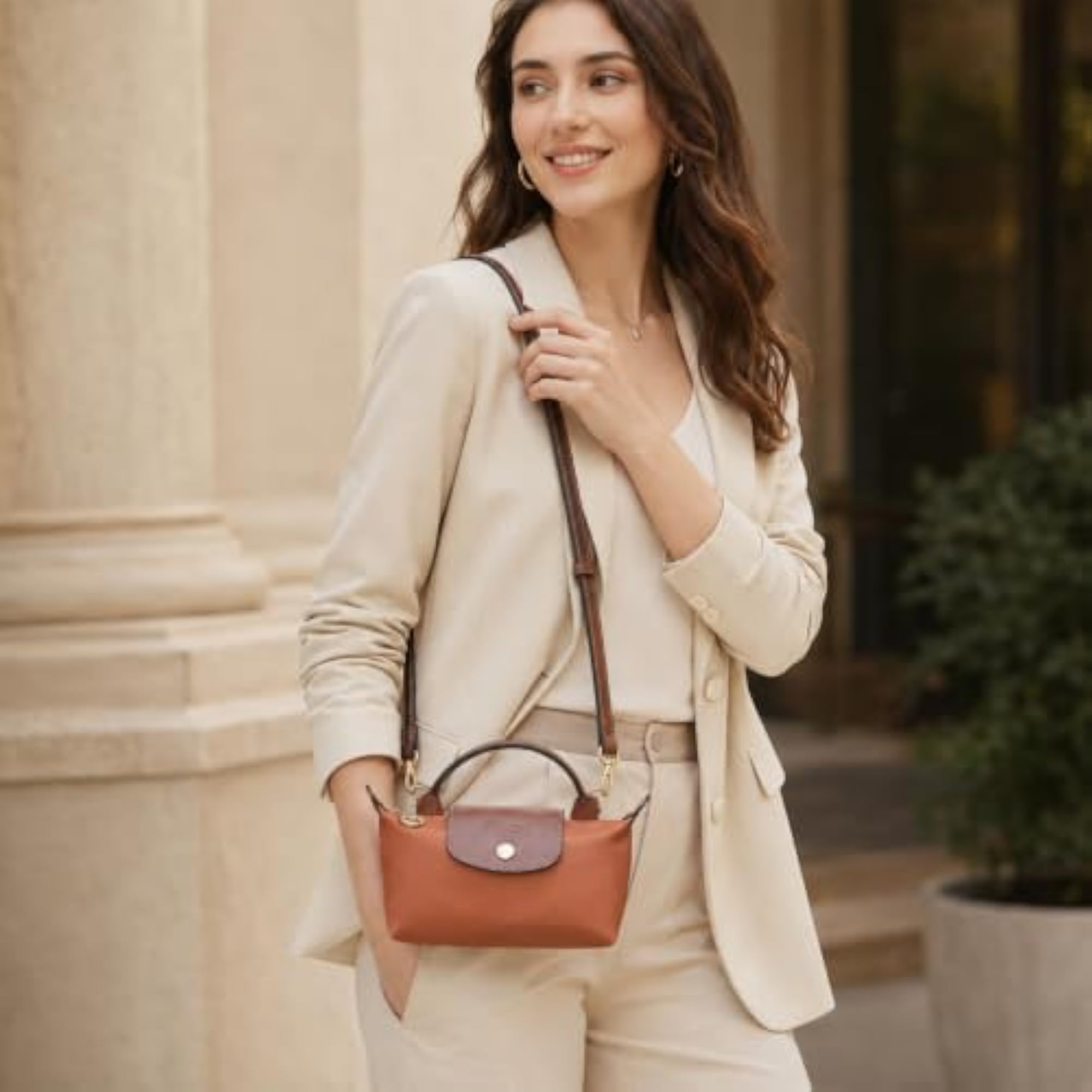 Synthetic Leather Adjustable Bag Strap for Handbags