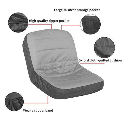 NATEFEMIN Lawn Mower Tractor Seat Cover, Polyester Oxford Cover for Husqvarna Lawn Mower Tractor