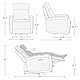 Kislot Genuine Leather Power Swivel Glider Recliner Chair for Adults, FSC Certified Electric Nursery Rocker Recliner Chair for Living Room