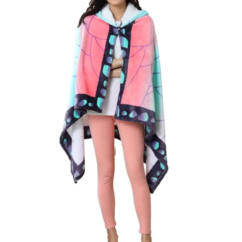 Juejuezi Hooded Wearable Blanket Hoodie Throw Blanket Cloak Cosplay Costume Shawl Wrap Nap Quilt 160x100 cm/63x40in