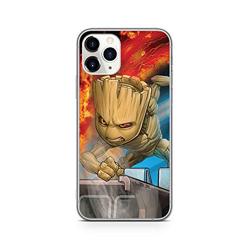 ERT GROUP Mobile Phone case for Apple iPhone 11 PRO MAX Original and Officially Licensed Marvel Pattern Groot 003 optimally adapted to The Shape of The Mobile Phone, case Made of TPU