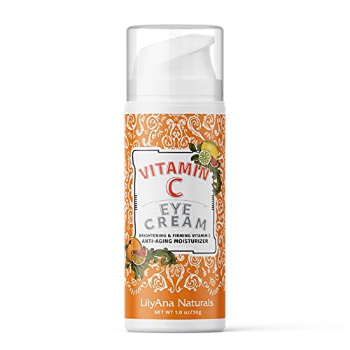 Lilyana Naturals Vitamin C Eye Cream Vitamin C Anti Aging Benefits For Your Eyes, Brightening Eye Cream, Eye Cream For Dark Circles, Eye Brightening Cream - 1Oz #TOP1