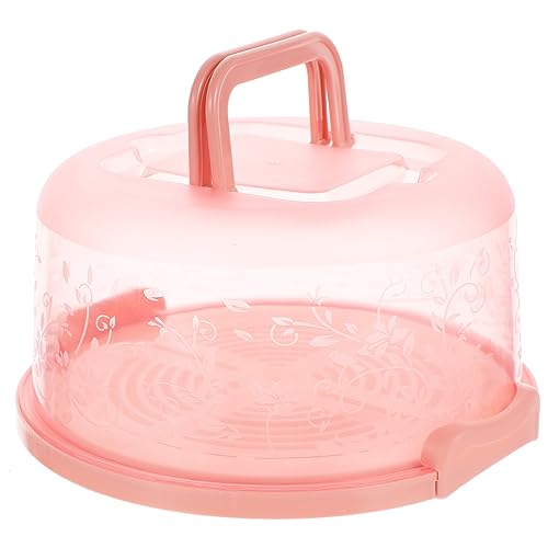 STOBAZA 1Pc Portable Cake Storage Box with Handle Cake Packaging Container for Desserts Cookies and Pies Lightweight and Easy to Carry for Parties and Events