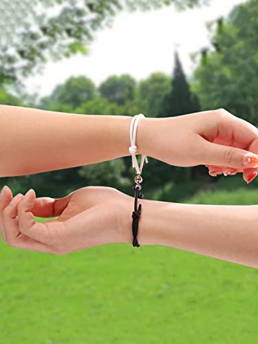 Valentine Couple Bracelet 2 Pcs Adjustable Dual Coloured For Adults/Boys