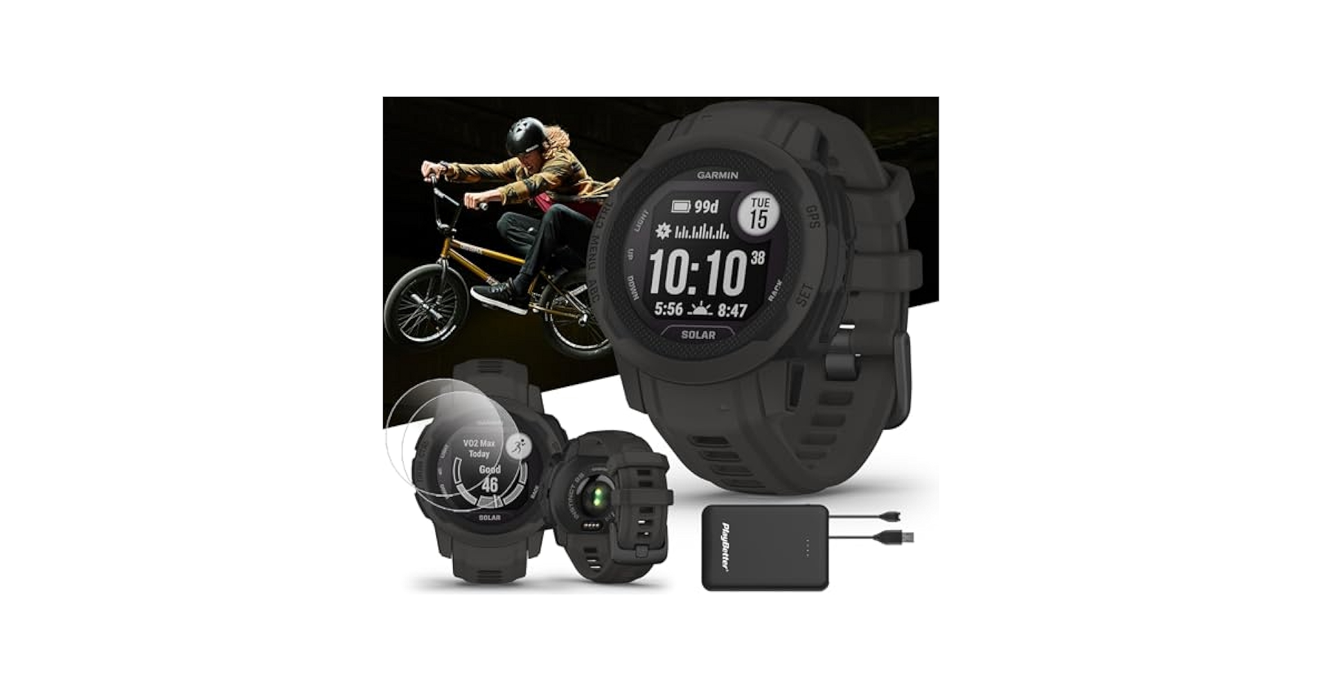Amazon.com: Garmin Instinct 2S Solar (Graphite) Rugged GPS