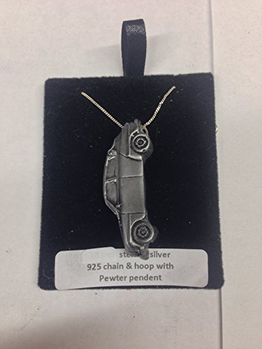 Pendentif Saab 96 Rally argent 925 de prestige fait main Erik Carlsson