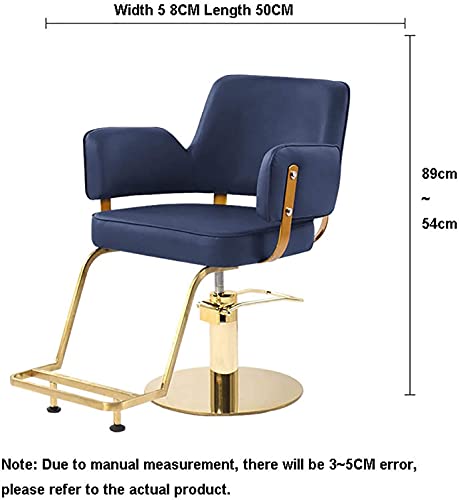 GAAHRQQQ Salon Recliner Salon Barber Shop Lift Chair Hydraulic Lift Hairdressing Chair Light Luxury Simple Barber Chair Leather Tattoo Chair for Salon Beauty Equipment - Image 6