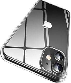 DOSMUNG Designed for iPhone 11 Case 6.1 Inch, [Never Yellow] [Military Grade Protection] [Air Cushion Technology] Slim Thin Shockproof Case for iPhone 11 - Crystal Clear
