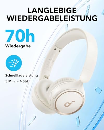 soundcore by Anker H30i Kabellose On-Ear Kopfhörer, Faltbares Design – Ansicht 4