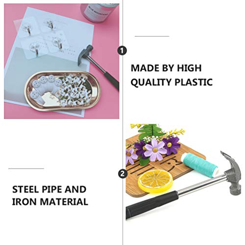 Garneck 5Pcs Mini Claw Hammer Rubber Handle Household Carpet Wall Nail Remover With Non-Slip Shock Absorber For Home #TOP4