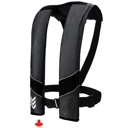 Image of Automatic Inflatable Life Jackets for Adults Life Vests PFD Low Profile Load Capacity Up to 330lbs