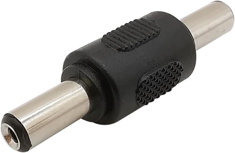 5Pcs 5.5mmx2.1 mm Male to Male DC Power Connector Conversion Head Panel Mounting Adaptor