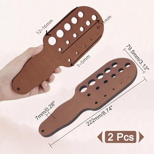 Placa de madera con mango AHANDMAKER para dar forma al alambre sin dañar tus joyas 3