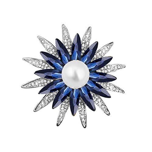 Broche femelle en cristal chic idéale sur un pull en maille