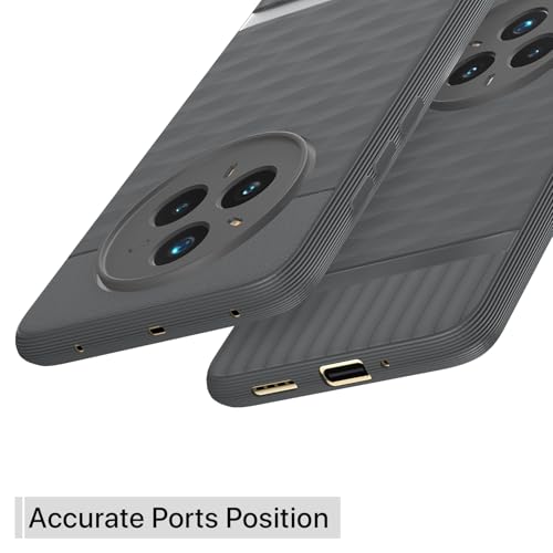 Image of Pikkme Back Cover for Realme 14 Pro Plus 5G / Realme P3 Pro 5G Camera Protection 3D Hexa Cube Design Silicone Protective Bumper Case (Grey)