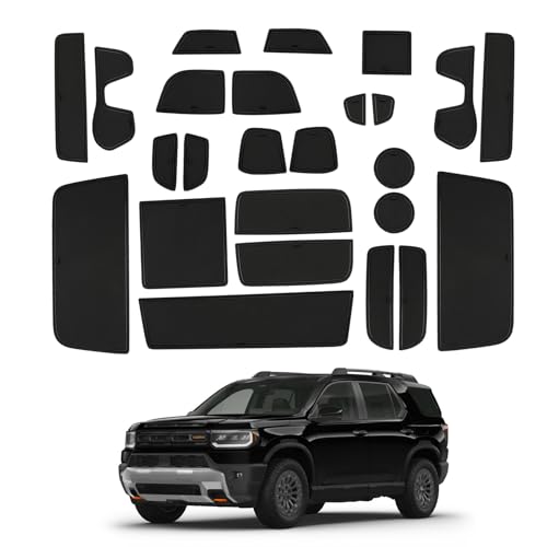 Image of CDEFG 25PCS for 2026 Honda Passport Door Slot Mats Cup Holder Mats 2026 Honda Passport Accessories Console Insert Pocket Rubber Set Console Coaster Liner Pads