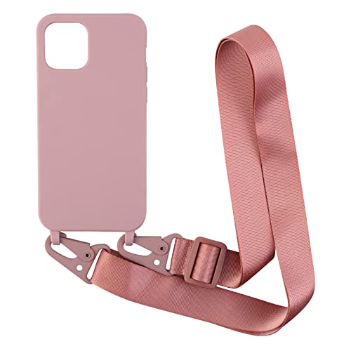 Cover Con Collana Per IPhone 7 Plus/8 Plus - Custodia Con Cordino Regolabile - Silicone Morbido Rosa Oro - 2