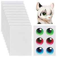 10 Stück Custom Fursuit Eye Mesh 30×20cm Weißes Sublimiertes PVC-Netz Wasserdichtes Bedruckbares Netz für Furries Cosplay Requisiten Fursuits