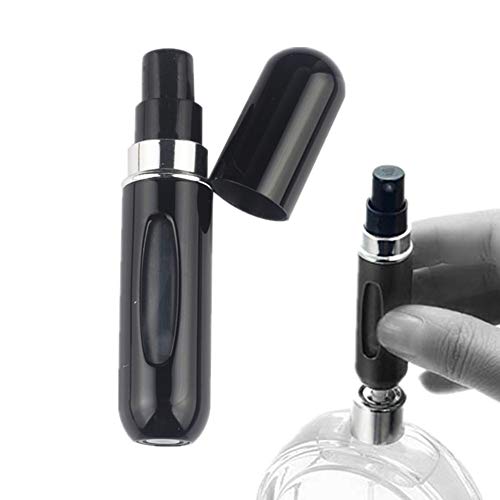 Preisvergleich Produktbild chunnron Parfümzerstäuber Leere Parfümflasche Perfekt für unterwegs Reise-Parfümflasche-Zerstäuber Zerstäuber Feinnebel Mehrwegflasche Black