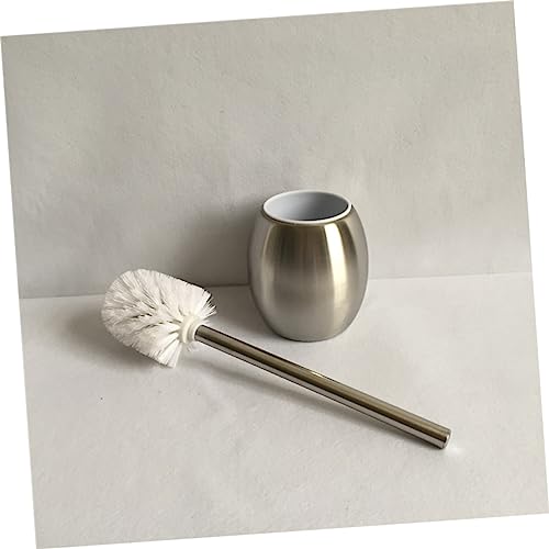 Brosse WC acier inoxydable Ciieeo avec support durable de sol - 5