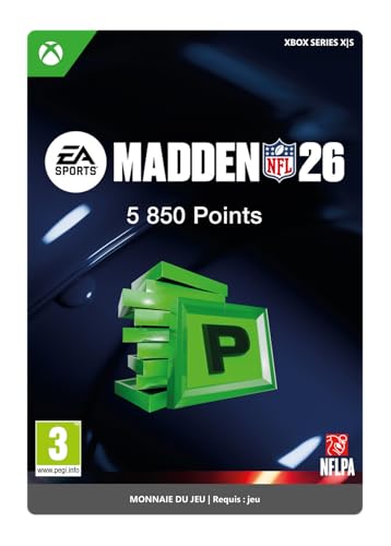 5850 MUT Points Madden NFL 26 Xbox Series X|S code telechargement jeu simulation football