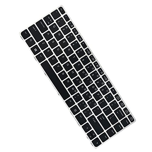 Clavier de remplacement pour ordinateur portable avec cadre argenté rigide - 3