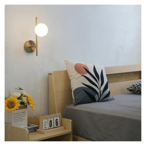 Iluminación de pared moderna para salones oscuros con difusor de vidrio 5