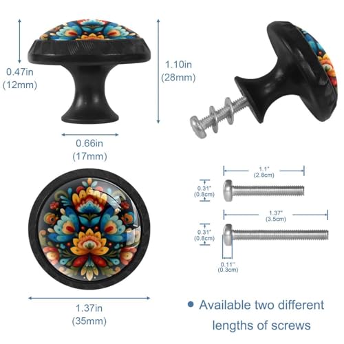 Boutons de tiroir en cristal style romarin norvégien (25) pour placard et commode - 4