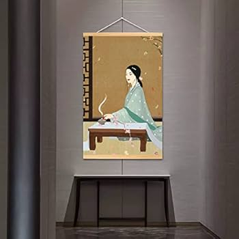 Amazon.co.jp: 絵画美術 シンプルな中国風キャンバス絵画