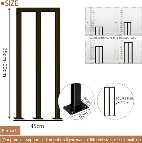 Rambarde d'escalier stable avec base élargie contre les chutes - 6