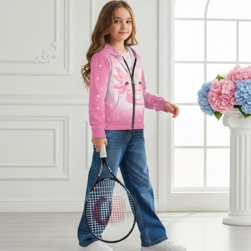 Zip Up Hoodie for Boys Girls Casual Pullover Hooded Sweatshirts with Pockets for Kids 6-16 Years,S-XL Size3