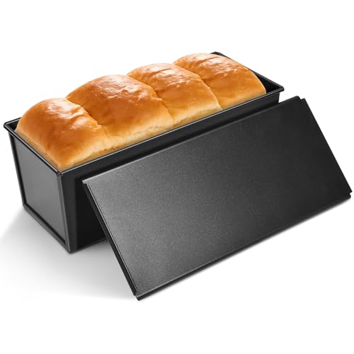 Pullman Loaf Pan with Lid, 13x4 inch Nonstick Bread Pan