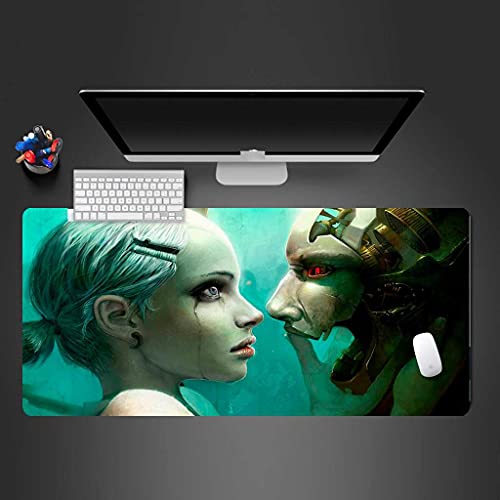 Tapis de souris gamer 1000x500 mm XXL pour éliminer les glissements du clavier sur le bureau