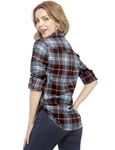 Matchstick Camicia da Donna, Flanella, a Maniche