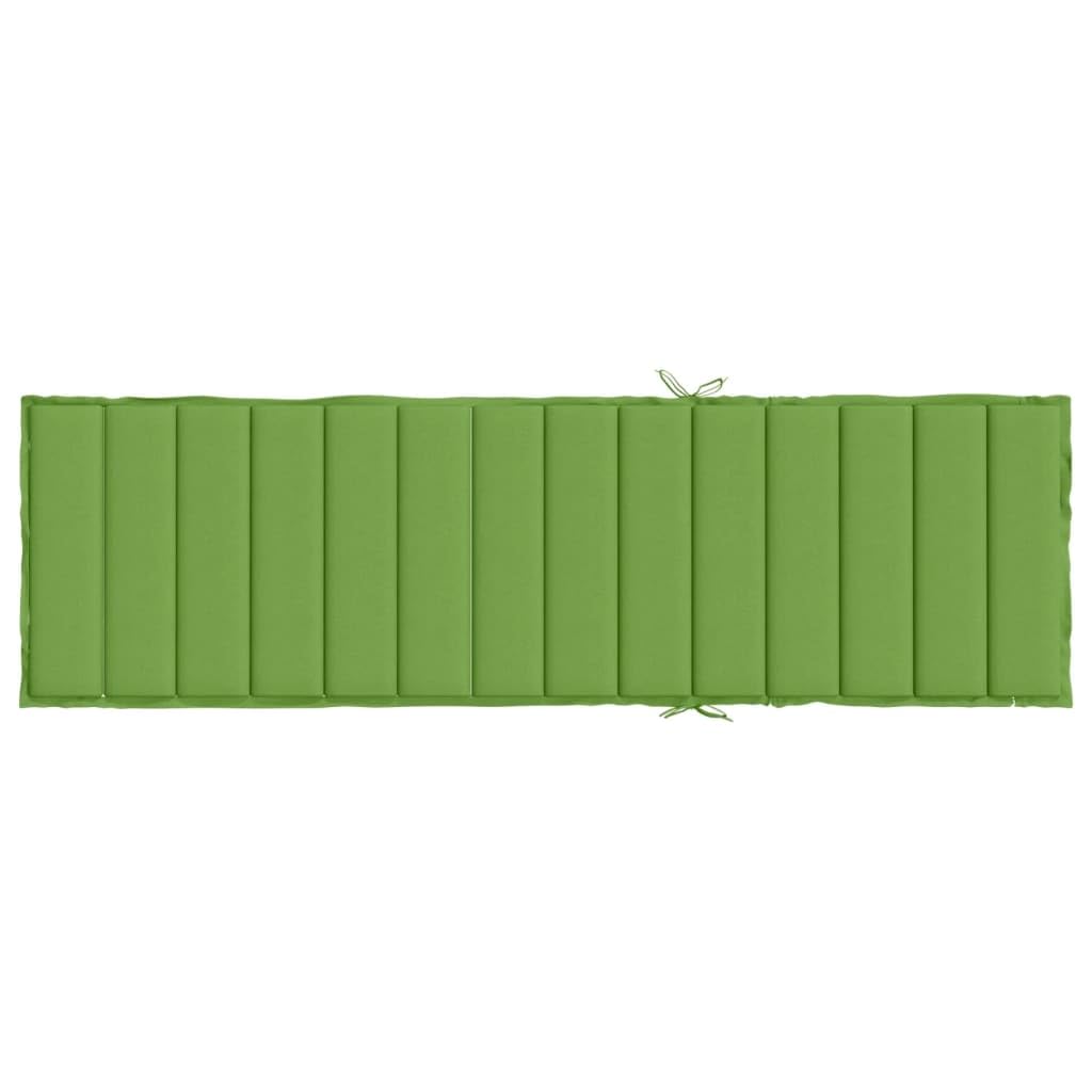 vidaXL Cuscino per Lettino Prendisole Verde mélange 200x70x4cm Tessuto, Cuscino, Cuscino per Seduta, Cuscino per Sedia, Cuscino da Esterno
