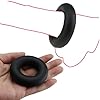 Dooisuue Bague pour homme à porter au quotidien Bague épaisse en silicone noir 1PC 02D18'7 #4