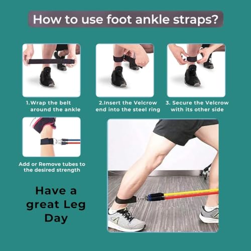 Image of Wellesa Resistance Bands, Pull Up Assist Exercise Band, Perfect for Mobility, Body Stretching, Home Workout, Fitness Training Loop Bands for Men & Women (11Pc Tubes)