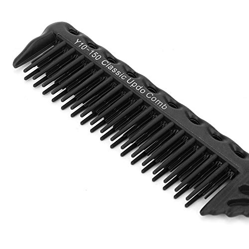 Teasing comb, 3 rows of tail comb for volume and style accuracy(Black)