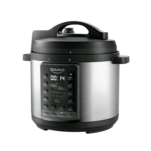 Dako Panela de Pressão Elétrica 1000W 6L Preta 127V