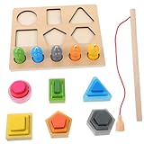 Gogogmee 幾何学形状対応ブロック 木製おもちゃ ソートパズル 子供用学習玩具 手と目の協調性を育てる 幼児向け形合わせパズル