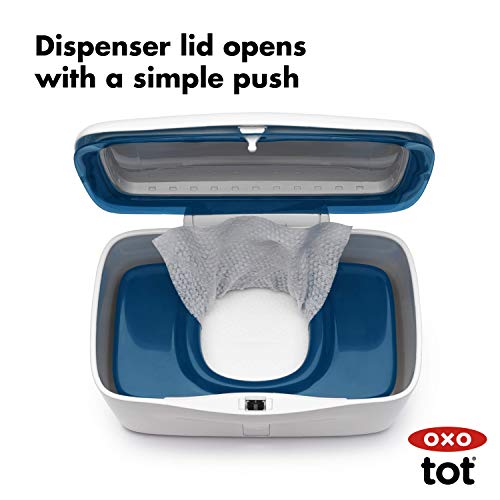 Image of OXO Tot Perfect Pull Wipes Dispenser, Navy