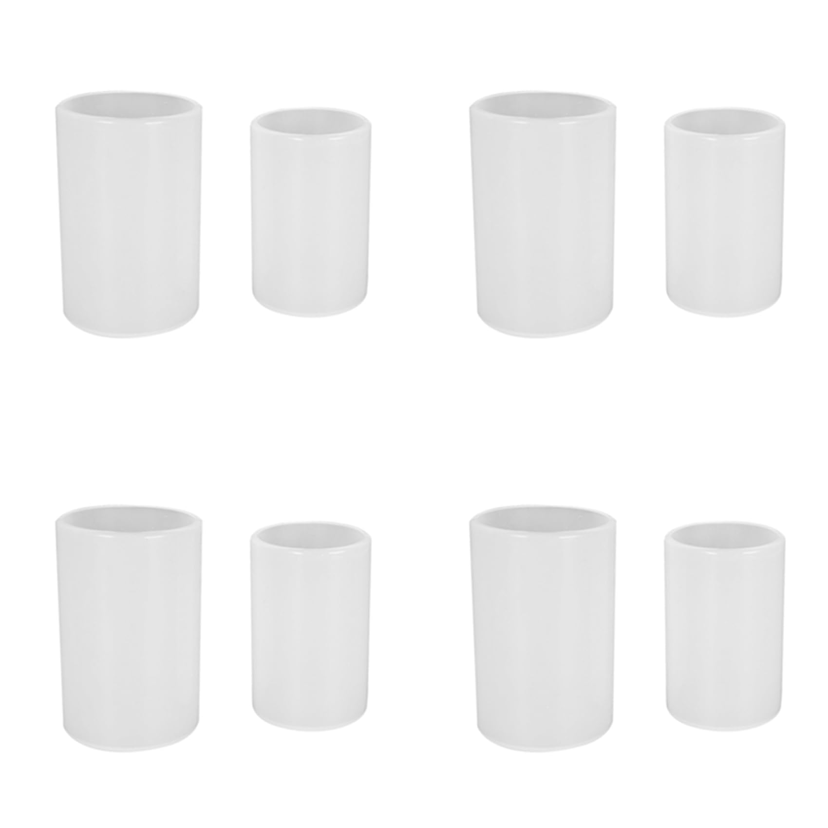 Vjsujehgy 4X 2 Sizes Cylinder Candle Molds Silicone Mold for Candle Making, Pillar Candles Resin Mould Epoxy Resin Casting Molds