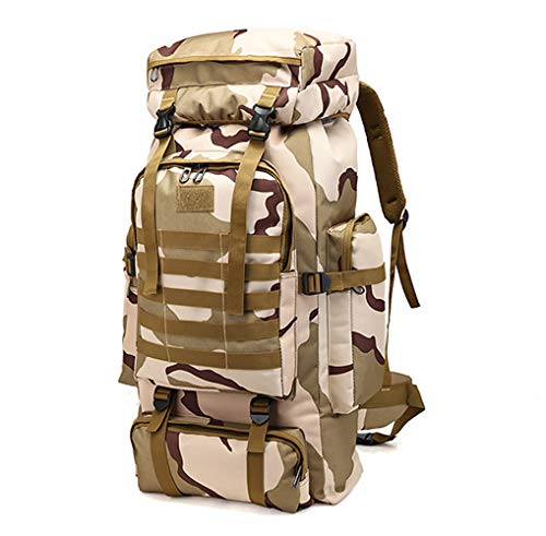 WintMing 70L Large Camping Hiking Backpack Tactical Military Molle Rucksack for Trekking Traveling