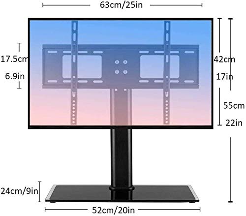 Soporte universal para TV de mesa con ruedas acero miniatura 5